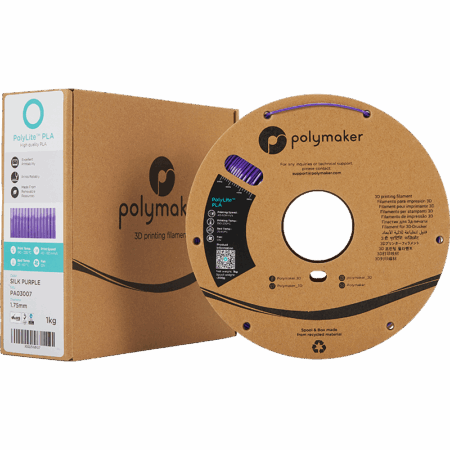 Polymaker PolyLite PLA Silke Lilla - 1,75 mm / 1000 gr.