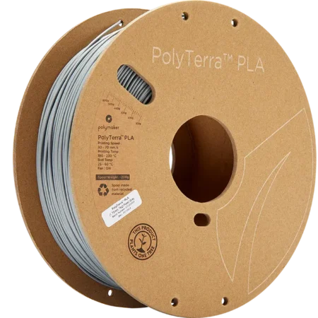 PolyMaker PolyTerra PLA Fossil Grå - 1,75 mm / 1000 gr.