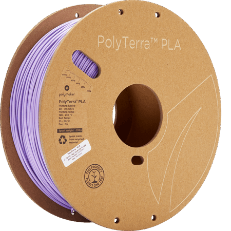 PolyMaker PolyTerra PLA Lavendel Lilla - 1,75 mm / 1000 gr.