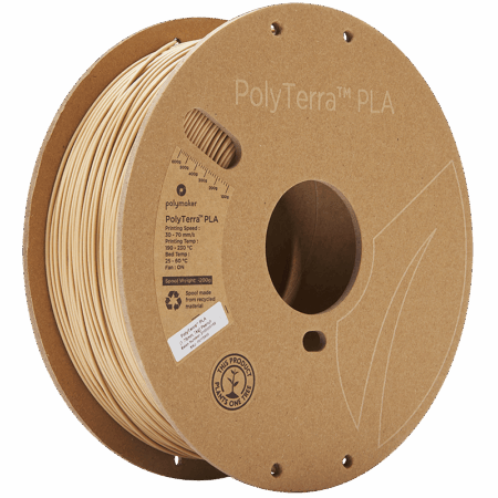 PolyMaker PolyTerra Pastel PLA Peanut - 1,75 mm / 1000 gr.