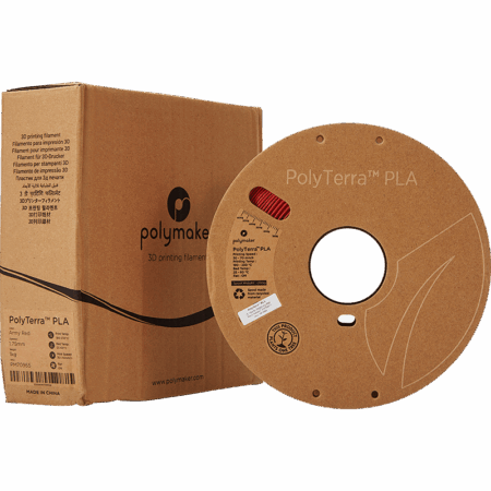 Polymaker PolyTerra PLA Army Rød - 1,75 mm / 1000 gr.