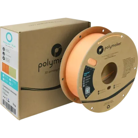 Polymaker PolyLite PLA Luminous selvlysende Orange- 1,75 mm / 1000 gr.