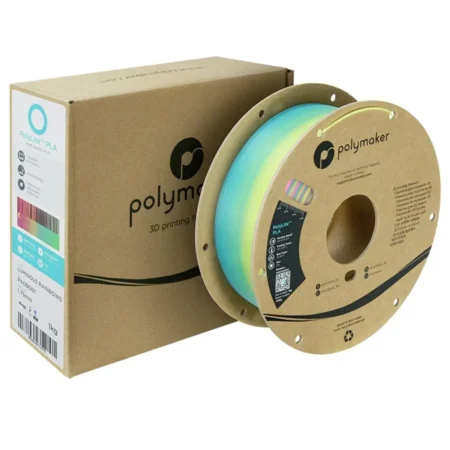 Polymaker PolyLite PLA Luminous selvlysende Regnbue - 1,75 mm / 1000 gr.