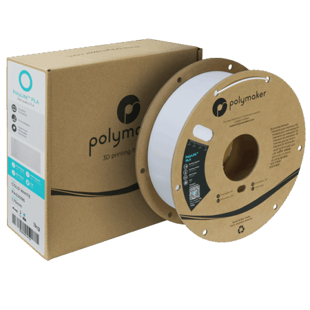 Polymaker PolyLite PLA Kold Hvid - 1,75 mm / 1000 gr.