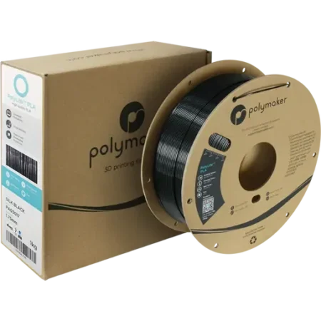 Polymaker PolyLite PLA Silke Sort - 1,75 mm / 1000 gr.