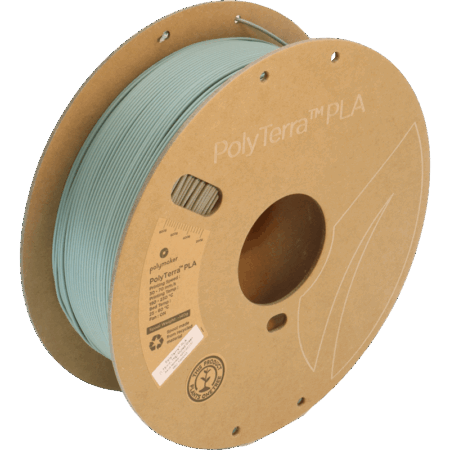 Polymaker PolyTerra PLA Dæmpet Grøn - 1,75 mm / 1000 gr.