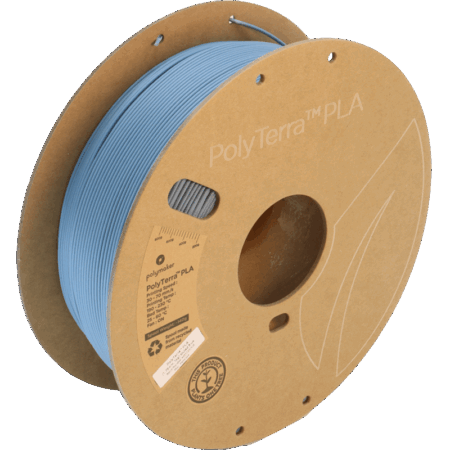 Polymaker PolyTerra PLA Dæmpet Blå - 1,75 mm / 1000 gr.