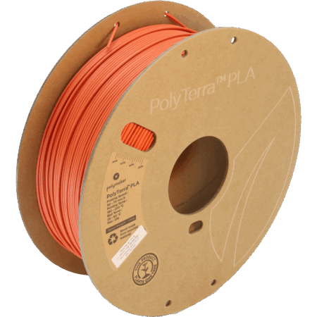 Polymaker PolyTerra PLA Dæmpet Rød - 1,75 mm / 1000 gr.