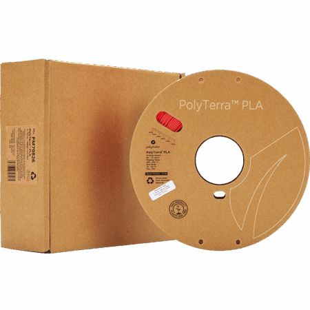 Polymaker PolyTerra PLA Lava Rød - 1,75 mm / 1000 gr.