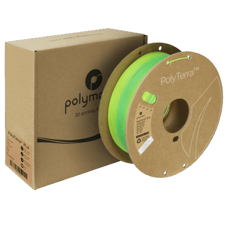 Polymaker PolyTerra Dual Gradient Sommer (Savanna Gul & Blå-Grøn) - 1,75 mm / 1000 gr.