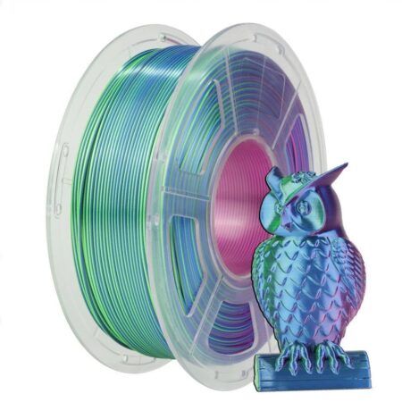 SUNLU PLA+ Silke Trible Farver Blå/Grøn/Lilla - 1,75 mm / 1000 gr.