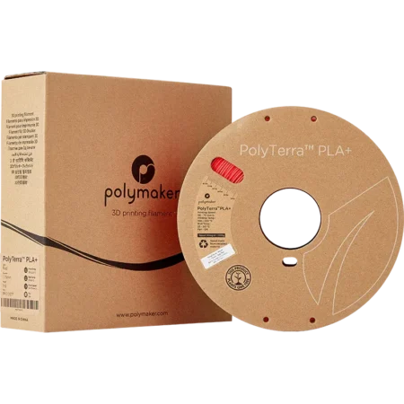 Polymaker PolyTerra PLA+ Rød - 1,75 mm / 1000 gr.