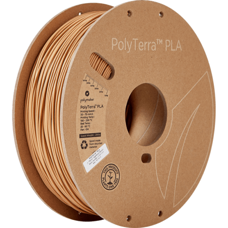 Polyterra Matte PLA Træ Brun - 1,75 mm / 1000 gr.