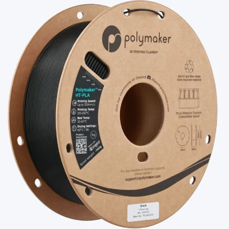Polymaker HT PLA Sort - Højtemperatur PLA 1,75 mm / 1000 gr.