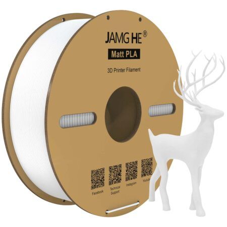 Jamg He PLA Mat Hvid 1.75 mm / 1000 gr.