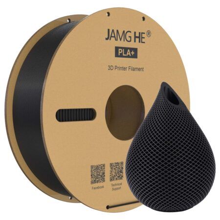 JAMG HE PLA+ Sort – 1,75 mm, 1 kg