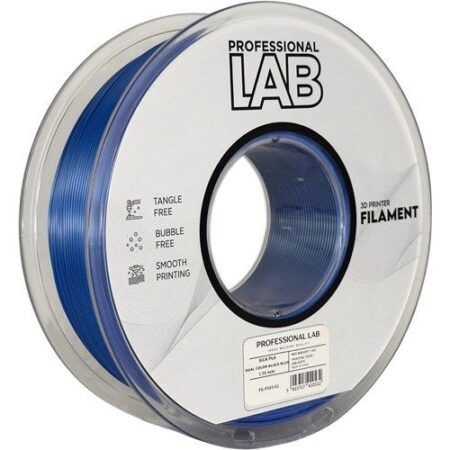 Professional LAB Silk PLA Dual Sort/Blå 1,75 mm / 1000 gr.