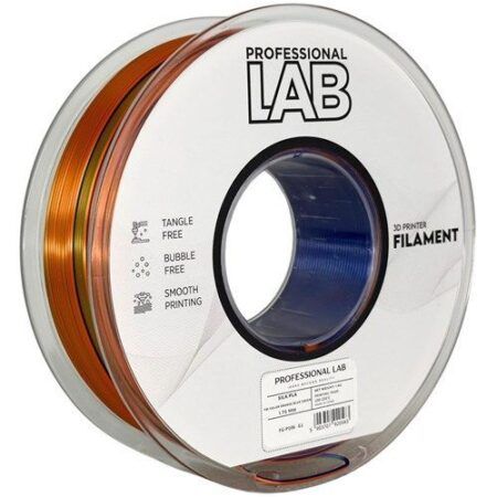 Professional LAB Silk PLA TriColor Orange/Blå/Grøn 1,75 mm / 1000 gr.
