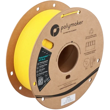 Polymaker HT PLA Gul - Højtemperatur PLA 1,75 mm / 1000 gr.