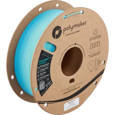 Polymaker HT PLA Gradient Ice - Højtemperatur PLA 1,75 mm / 1000 gr.