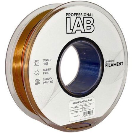 Professional LAB Silk PLA TriColor Rød/Gul/Blå 1,75 mm / 1000 gr.