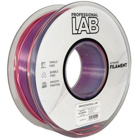Professional LAB Silk PLA Regnbue 1,75 mm / 1000 gr.