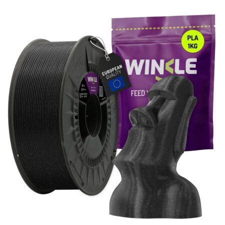 WINKLE PLA HD Glitter Filament Galakse sort - 1,75 mm / 1000 gr.