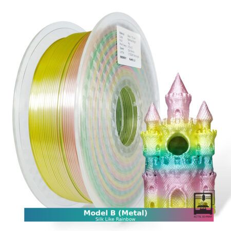 Hello3D PLA Silke Regnbue Model B - 1,75 mm / 1000 gr.
