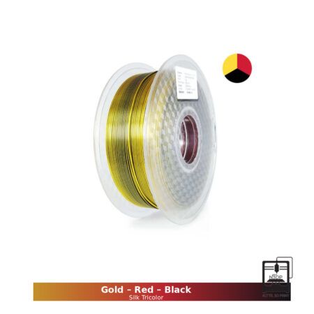 Hello3D Triple Farvet PLA Guld - Rød - Sort, 1.75 mm / 1000 gr.
