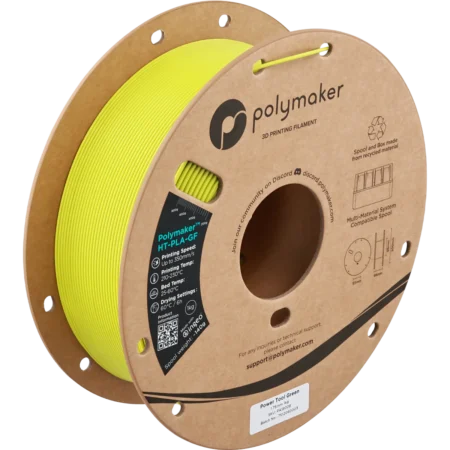 Polymaker HT PLA GF Power Tool Grøn (Ryobi) - HT PLA med glasfiber forstærkning 1,75 mm / 1000 gr.
