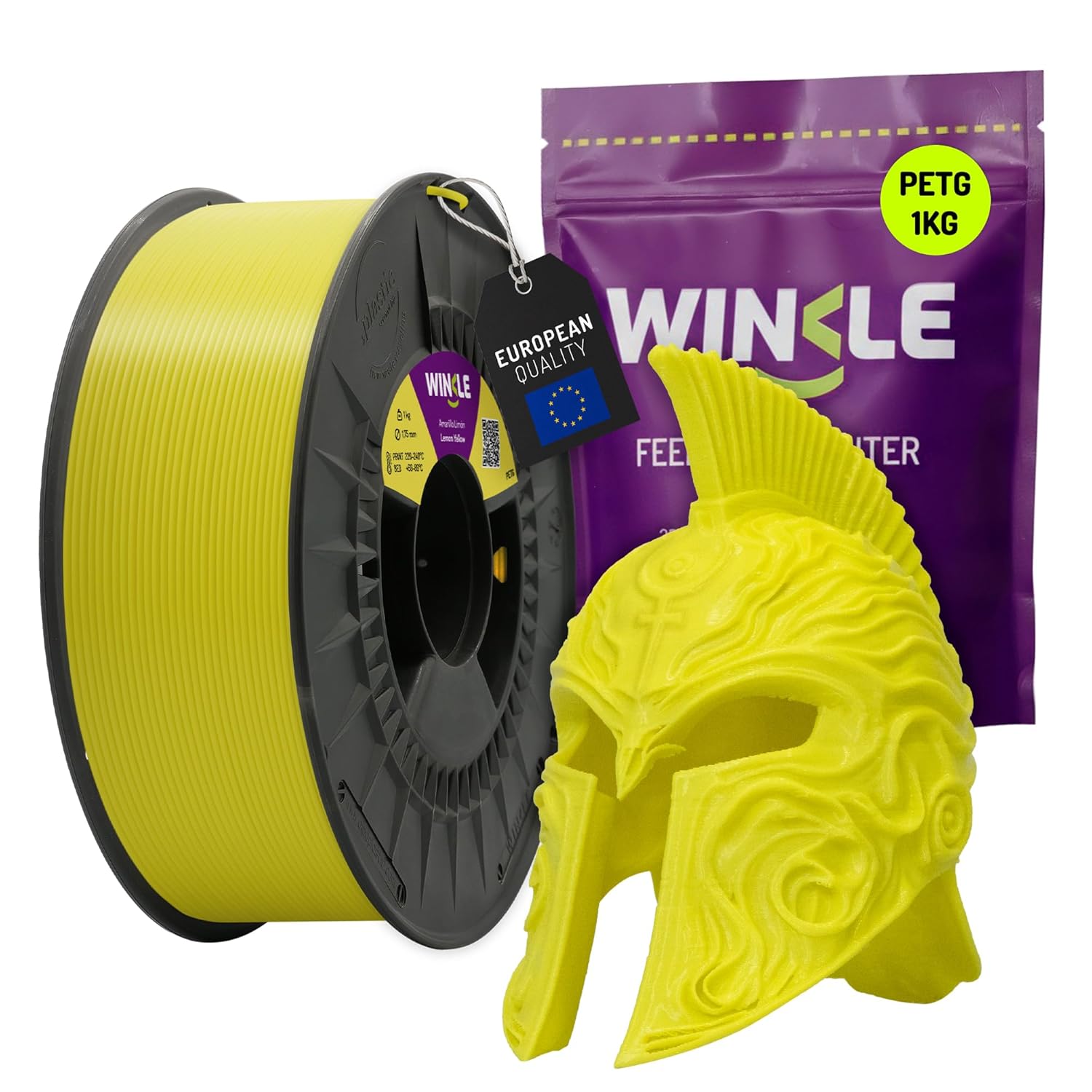 Winkle PETG Citron Gul - 1,75 mm / 1000 gr.