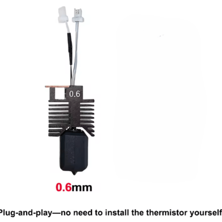 Komplet Hotend til Snapmaker U1 (KLON) - integreret hærdet stål dyse 0,6 mm