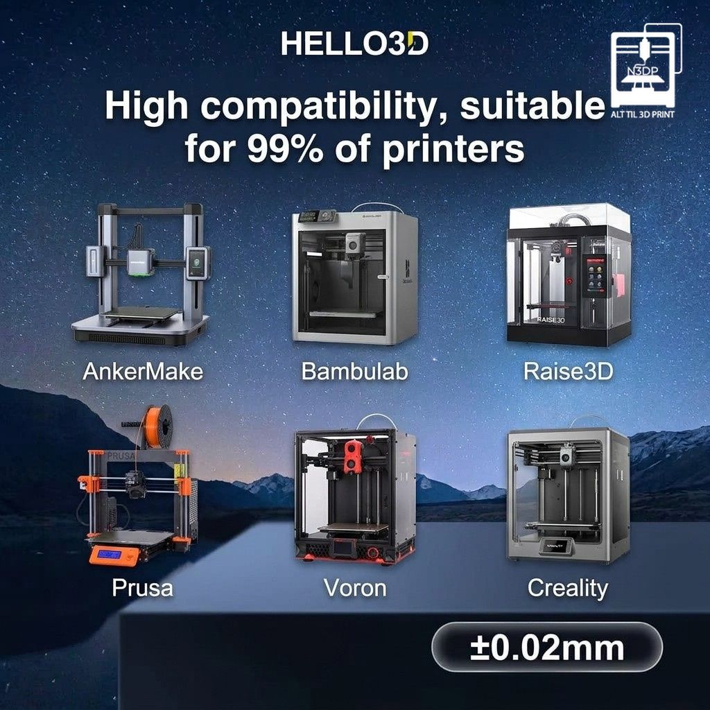 Hello3D Magic PLA Farvefyldt & Strålende - Billede 3