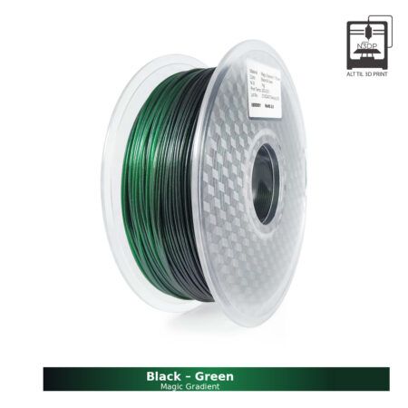 Hello3D Magic PLA Gradient Sort - Grøn, 1,75 mm - 1000 gr.