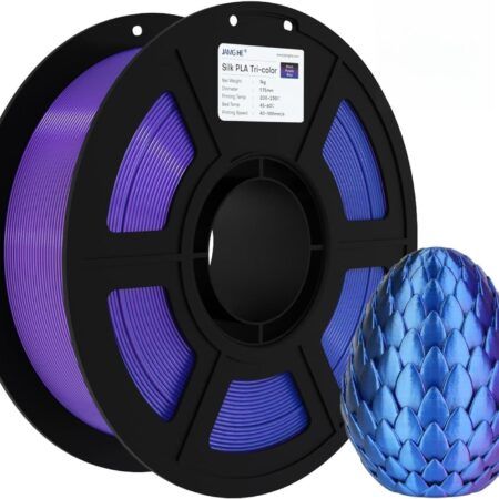 Jamg He Silke Triple PLA Farve Sort - Lilla - Blå, 1.75 mm / 1000 gr.