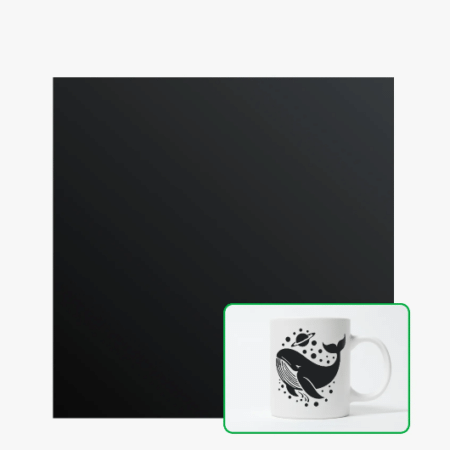 Bambu Lab Mat Aftagelig Selvklæbende Vinyl Sort - 10 ark