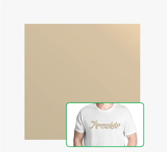 Bambu Lab Mat Varmeoverførsels Vinyl Guld - 10 ark